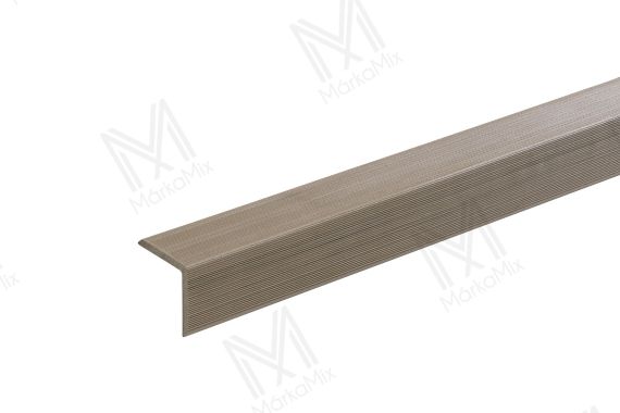 MM WPC Prestige Co-extrudált lezáróprofil, bordázott, szín: Jade, 50x50x2900 mm