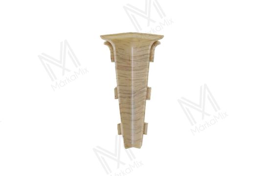 LIMA 75 mm PVC padlószegély belső sarokelem, Unique oak