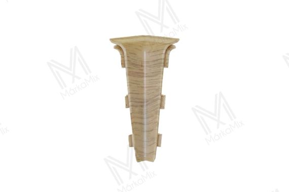 LIMA 75 mm PVC padlószegély belső sarokelem, Unique oak