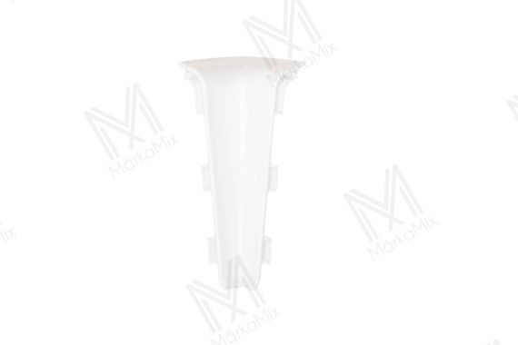 LIMA 75 mm PVC padlószegély belső sarokelem, Fehér