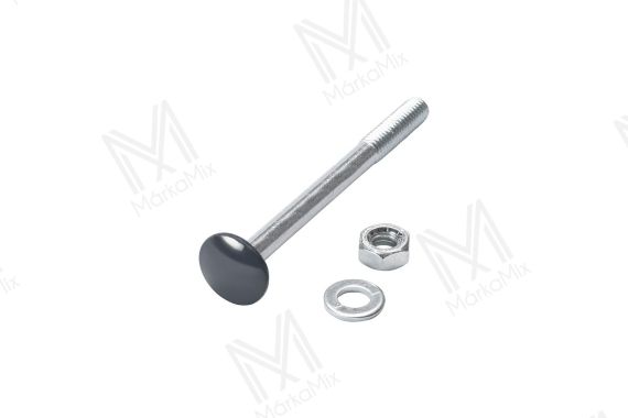 MM WPC kerítésdeszka rögzítőcsavar M6x70 kapupánt csavar, 4.6, Horg., RAL7016 (L. Gray) színben 100db/csom