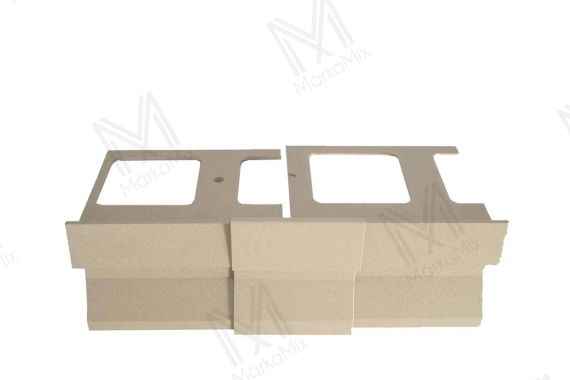 Kőhatású alumínium terasz vízorr profilhoz toldóelem, homok színben