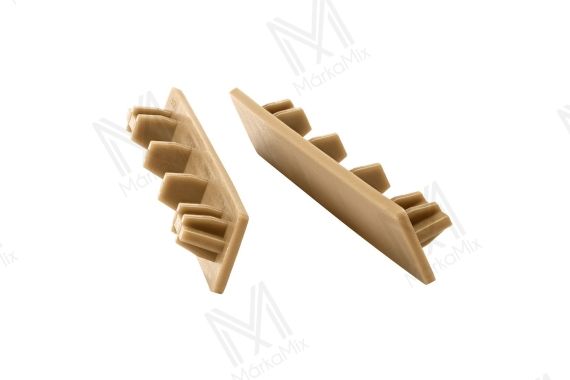 MM WPC Compact extrudált nyitott kerítésdeszka végzáró, szín: Original Wood, 140mm x 20mm, 20 db/csomag