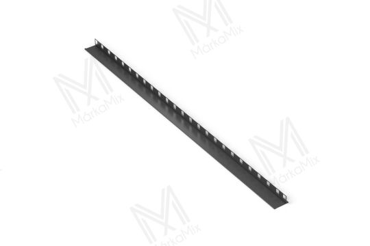 GRES 90 mm alumínium záróprofil, szín: antracit, 90x64 mm/2,40 m