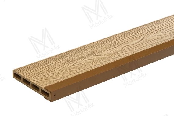 MM WPC Alumínium U profil kerítéshez, RAL8008 (O. Wood) színben, 25x25x2x2000 mm