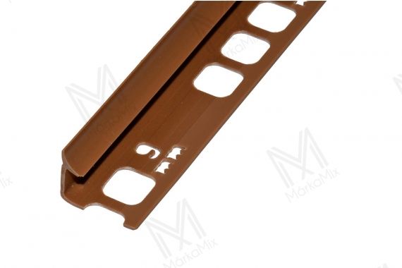 PVC negatív élvédő profil 8,3 mm/2,50m, karamell