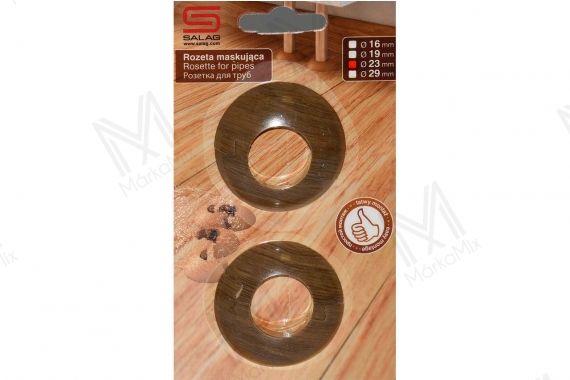Csőrozetta 29 mm átmérő wellington tölgy 2 db rozetta/csomag