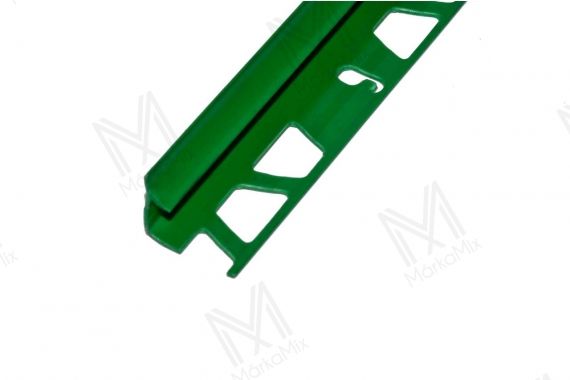 PVC negatív élvédő profil 7,3 mm/2,50m, világos zöld