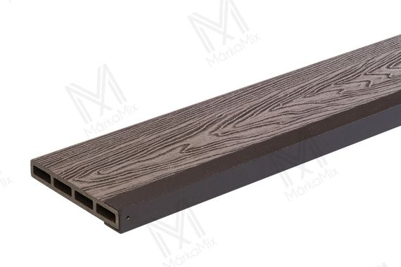 MM WPC Alumínium U profil kerítéshez, RAL8019 (D. Brown) színben, 25x25x2x2000 mm