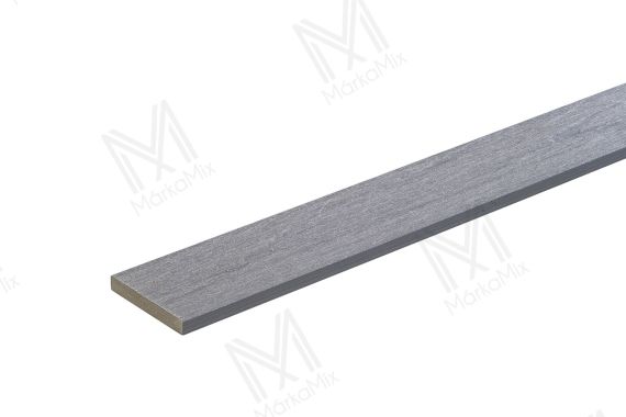 MM WPC Prestige Co-extrudált takaróprofil, 3D famintás, szín: Light Gray, 71x11x2900 mm