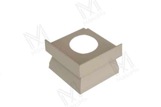 Kőhatású alumínium terasz vízorr profilhoz sarok elem  69mm/105x105 mm, homok színben