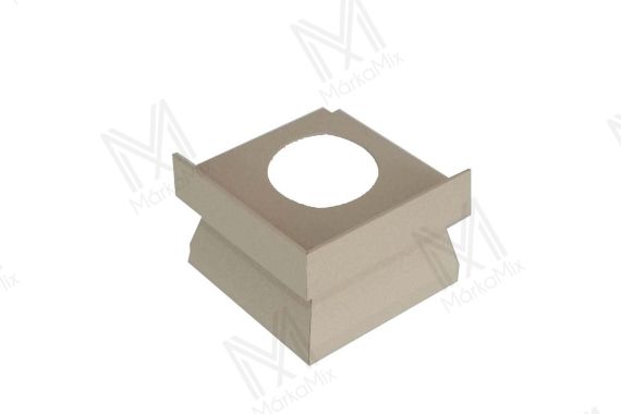 Kőhatású alumínium terasz vízorr profilhoz sarok elem  69mm/105x105 mm, homok színben