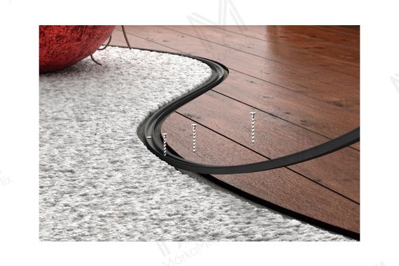 FLEX BOARD PVC flexibilis szintkiegyenlitő burkolatváltó profil 0-12 mm 37/3m mahagóni