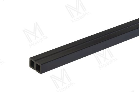 MM WPC extrudált WPC párnafa, szín: fekete, 50x30x2900 mm