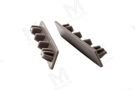 MM WPC Compact extrudált nyitott kerítésdeszka végzáró, szín: Dark Brown, 140mm x 20mm, 20 db/csomag