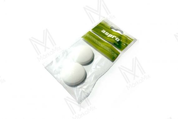Fali ajtóütköző, fehér színben átmérő: 40 mm, 2db/csomag