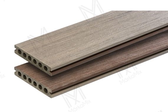 MM WPC Prestige Co-extrudált teraszdeszka, 3D famintás, szín: Ipe / Jade, 140x22x2900 mm