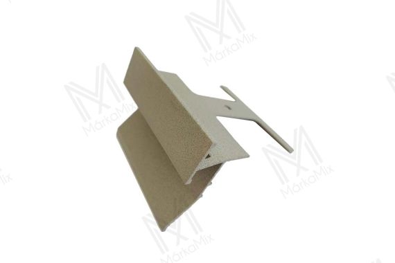 Kőhatású alumínium terasz vízorr profil  69x95mm/2,70 m, homok színben, 8-12,5 mm lapvastagságig