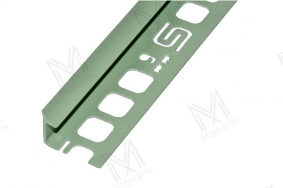 PVC negatív élvédő profil 9,5 mm/2,50m, olívazöld